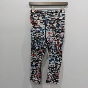 Lululemon Break Free Crop Nulux 17" Culture Clash Starlight Black